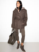 BROWN PEACOAT