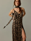 BLACK FLOWER DRESS