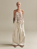 MILK DENIM CARGO PANTS