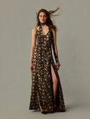 BLACK FLOWER DRESS