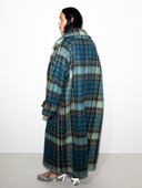 PLAID BLUE COAT