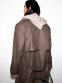 BROWN PEACOAT