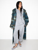 PLAID BLUE COAT