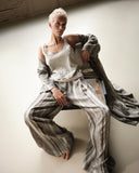 STRIPED GRAY PANTS
