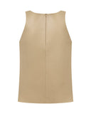 BEIGE LEATHER JERSEY