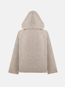 BEIGE BOUCLE HOODIE - Blastout
