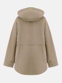 BEIGE COTTON PARKA - Blastout