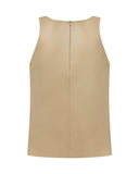 BEIGE LEATHER JERSEY - Blastout