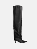 BLACK LEATHER BOOTS - Blastout