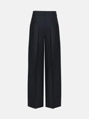 BLACK TRACK PANTS WITH SIDE STRIPES - Blastout