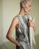 STRIPED GRAY TOP