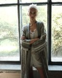 STRIPED GRAY KIMONO