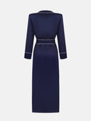 BLUE VISCOSE CAFTAN - Blastout