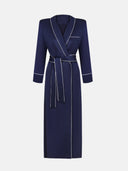 BLUE VISCOSE CAFTAN - Blastout