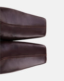 BROWN LEATHER BOOTS - Blastout