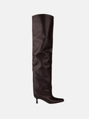 BROWN LEATHER BOOTS - Blastout