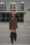 BROWN LEATHER BOOTS - Blastout