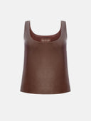 BROWN LEATHER JERSEY - Blastout