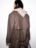 BROWN PEACOAT - Blastout