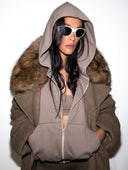 COAT WITH A FUR - Blastout