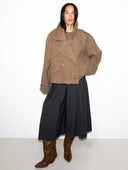 GRAY BERMUDA SKIRT - Blastout