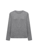 GRAY CASHMERE SWEATER - Blastout