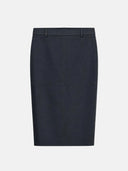 GRAY LEATHER SKIRT - Blastout