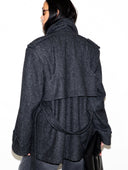 GRAY PEACOAT - Blastout