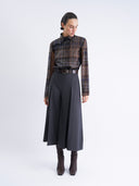 GRAY SKIRT PANTS - Blastout