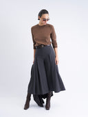 GRAY SKIRT PANTS - Blastout