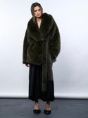 GREEN CROP ECO FUR COAT - Blastout