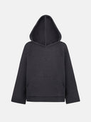 GREY BOUCLE HOODIE - Blastout