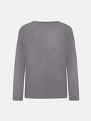 GREY KNIT CARDIGAN - Blastout