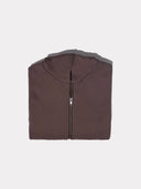HOODIE BROWN ZIP - Blastout