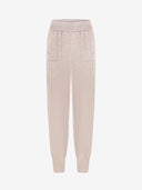 IVORY KNIT JOGGERS - Blastout