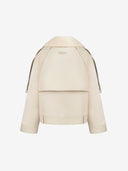 IVORY SHEARLING BIKER JACKET - Blastout