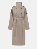 KHAKI COTTON TRENCH - Blastout