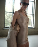 NUDE BODYCON DRESS - Blastout