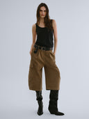 OLIVE BERMUDA PANTS - Blastout