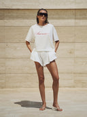 WHITE TRICOT SHORTS - Blastout